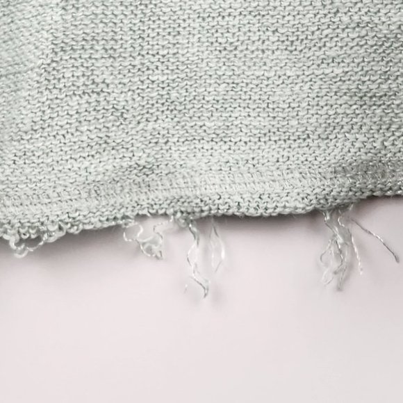 Free People Linen Blend Loose Knit Oversized Long Sleeve Top sz XS - Picture 5 of 9